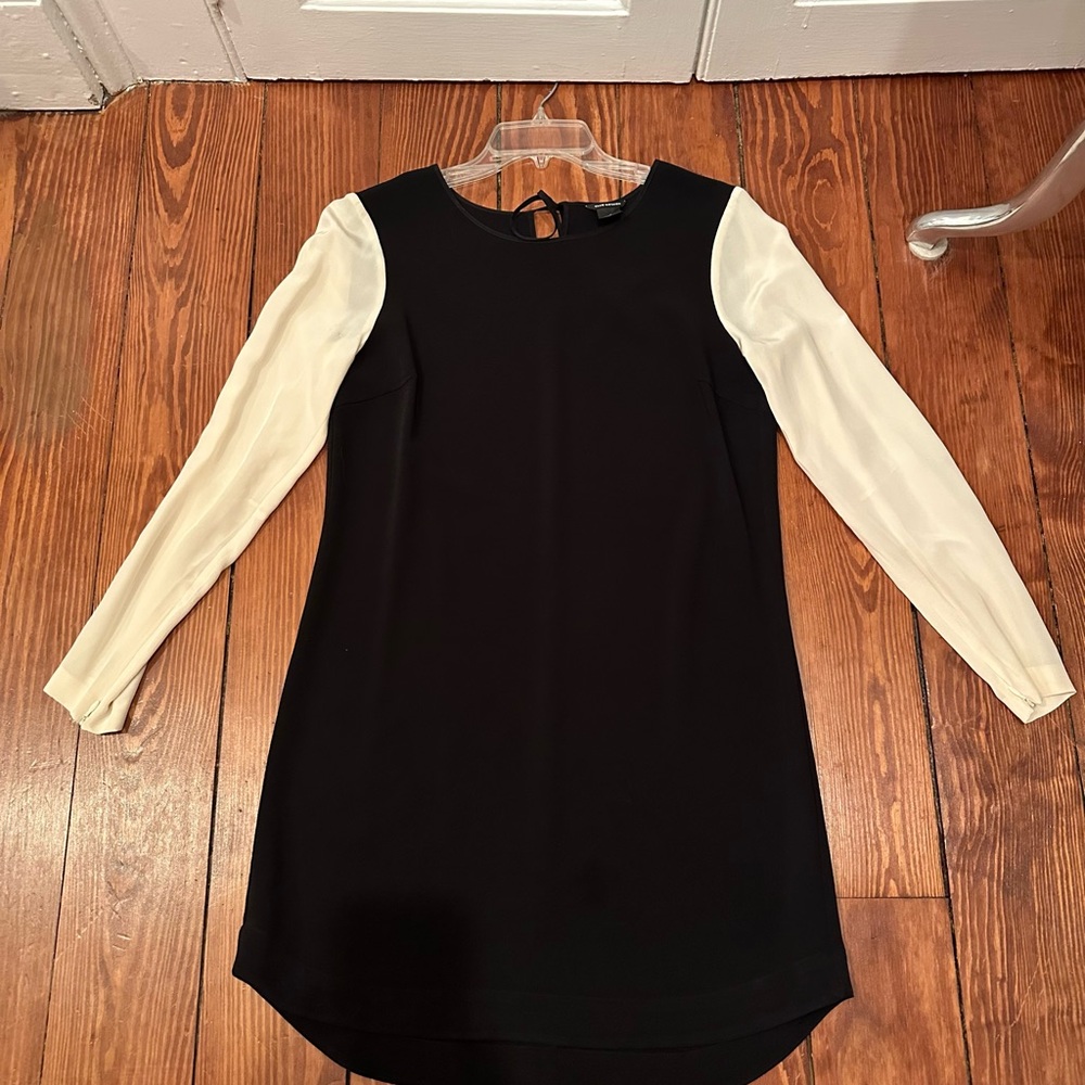 Club Monaco Black and White High Low Dress 4